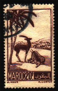 French Morocco 218 Used