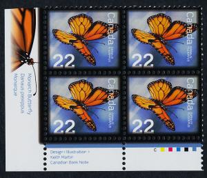Canada 2708 BL Plate Block MNH Monarch Butterfly