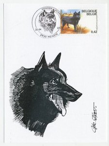 Maximum card Bulgaria 2002 Dog - Schipperke - Sheep dog