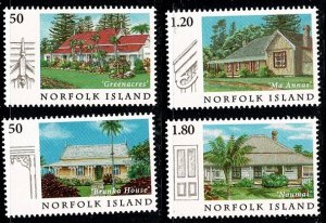 Norfolk Island #849-52 MNH cpl houses