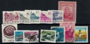 China - Assortment of 25 stamps