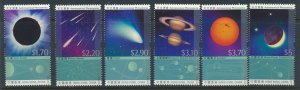 Hong Kong Sc# 1710-1715 SG 1940-1945 MNH Astronomical  see details  / scans