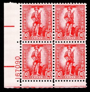 US S1 MNH VF 10 Cent Postal Savings Plate Block of 4 LL #167090 Dry Print