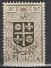 St. Lucia - 1949 Arms of the Colony 48c  (9303)