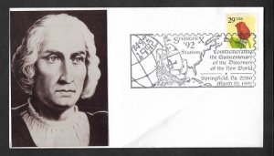 SD)1992 USA ENVELOPE COMMEMORATING THE FIFTH CENTENARY OF THE DISCOVERY OF THE