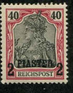 German Offices Turkey SC# 18 2Piaster on 40pf o/p on Germany MH