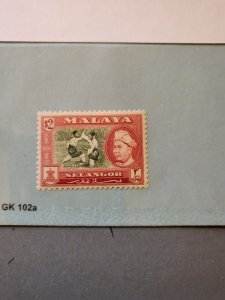 Stamps Malaya Selangor Scott #111a h