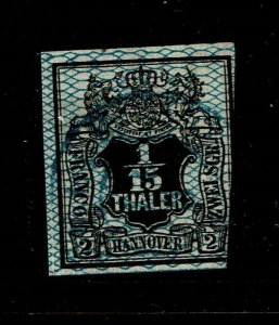 Hanover SC# 13, Used, tone spot, poor margins - S15868