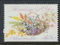 Australia SG 1318  Used - Greetings - Flowers bottom imperf