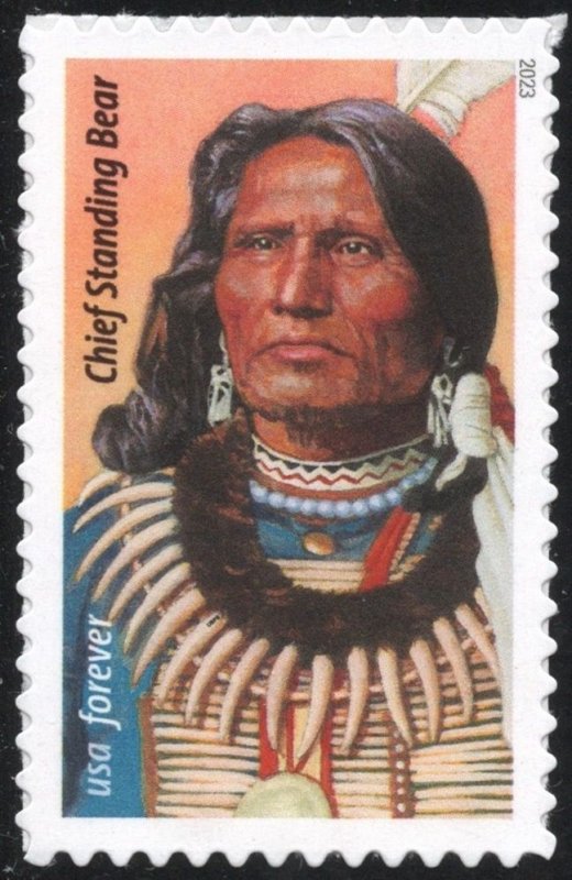 SC#5798 (Forever) Chief Standing Bear Single (2023) SA