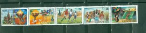 Lesotho #295a Olympics Strip of 5 used CV$2.25