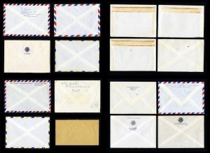 Lot of 80 Lions Club covers from Europe to Lions International, Oakbrook, IL