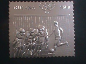 ​GUYANA-1996-SILVER REPLICA-SUMMER OLYMPIC GAMES MNH STAMP- VF- VERY LIMITED