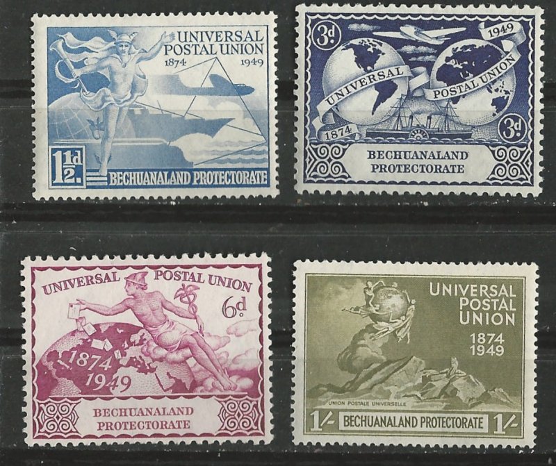 Bechuanaland # 149-52  U.P.U.Anniversary 1949  (4) Unused VLH