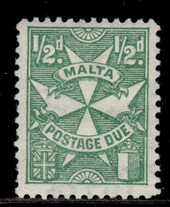 MALTA GV SG D11, ½d green, M MINT.