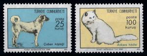 [65564] Turkey 1973 Dog Cat  MLH