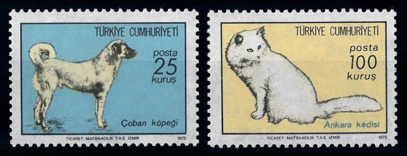 [65564] Turkey 1973 Dog Cat  MLH