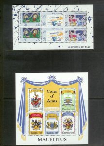 WORLDWIDE (190) Souvenir Sheets & Mini-Sheets ALL Mint Never Hinged