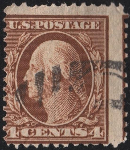 SC#334 4¢ Washington (1908) Used