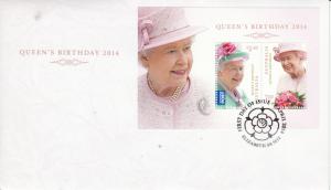 Australia 2014 FDC Queen's Birthday 2v M/S Cover Elizabeth II Royal Ascot Hats