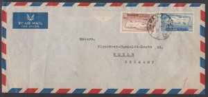 Syria 1951 Commercial Airmail Cover Damascus To Germany