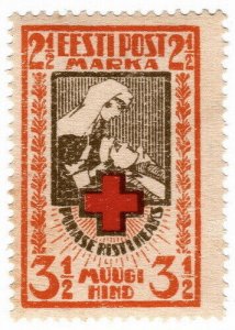 (I.B) Estonia Postal : Red Cross 3½M