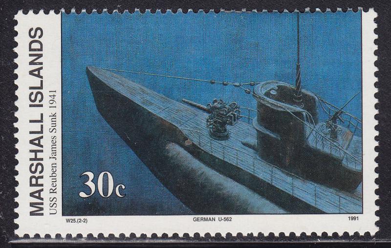 Marshall Islands 287 Sinking of USS Reuben James 1991