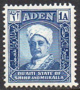 Aden (Quaiti State of Shihr and Mukalla) 1942 1a Sultan MH