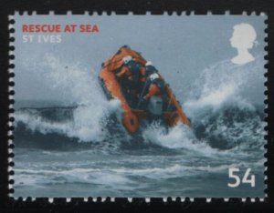 Great Britain 2008 MNH Sc 2560 54p St. Ives Rescue at Sea Ships