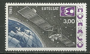 1985 Monaco 1495 EUTELSAT Orbiting Earth MNH