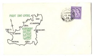 Guernsey 1958 3d Regional on fine illus FDC - v fine (note: this is Guernsey