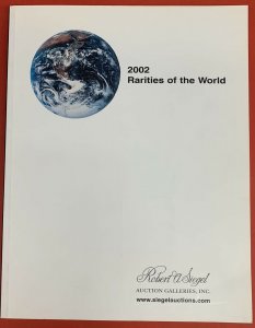 Rarities of the World 2002,  Robert A. Siegel, Sale #846, May 18, 2002