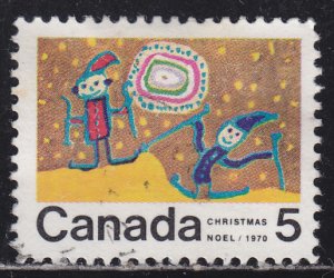 Canada 522 Children Skiing 5¢ 1970