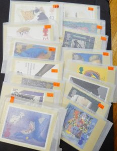 EDW1949SELL : GREAT BRITAIN Beautiful collection of ALL DIFF. Official Unused PC
