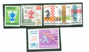 Indonesia #837-839/847-849/855 Mint (NH) Single (Complete Set)