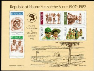 1982 Nauru 241-246/B5b Scouts