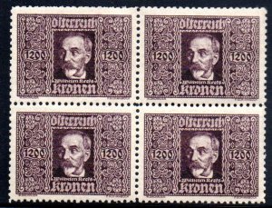 AUSTRIA C8 MNH BLOCK4 BIN $1.00 PERSON