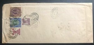 1946 Bombay India Commercial Airmail Cover To Dodge & Seymour New York USA