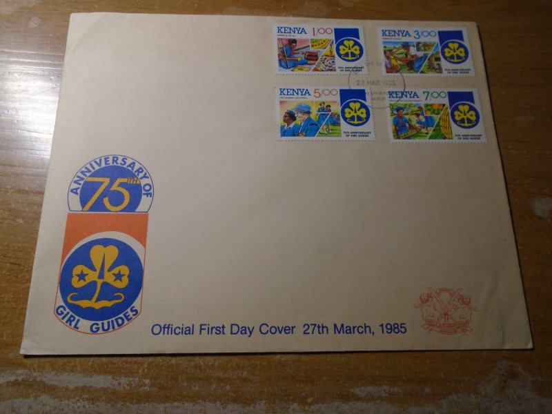 Kenya  #  329-32    Scouting   FDC