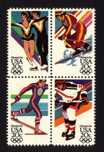 2067-2070 20c Winter Olympics MNH block of 4