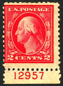 U.S. #499 MINT PL# SINGLE OG HR THIN