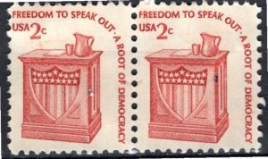 USA; 1981: Sc. # 1582b: Used Se-Tenant Single Stamps