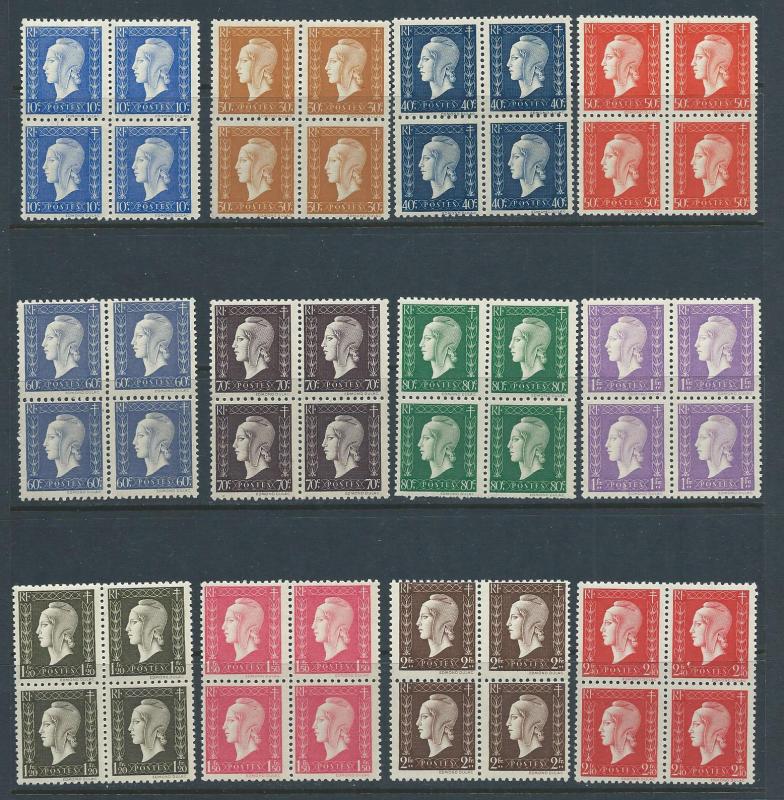 France 504-17, 19-23 stock, MNH.  2018 CV $35.00