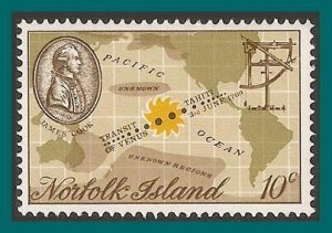 Norfolk Island 1969 Transit of Venus, MNH  #122,SG99