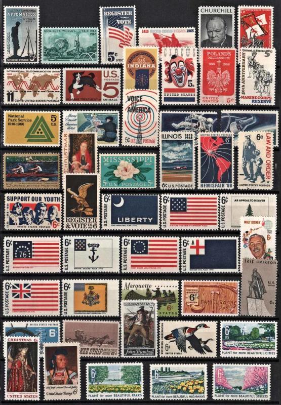 Commemorative Collection: 48 Stamps MNH