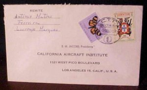 MOZAMBIQUE  1956 LM TO USA