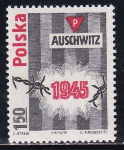 Poland 1975 Sc 2082 Auschwitz Concentration Camp 30 Yr Anniversary Stamp MNH