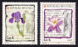 Croatia Sc# 192-3 MNH Flowers