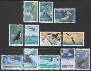 Australian Antarctic Territory L23-L34 MNH Complete SC$9.60