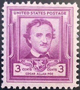 Scott #986 1949 3¢ Edgar Allan Poe MNH OG VF